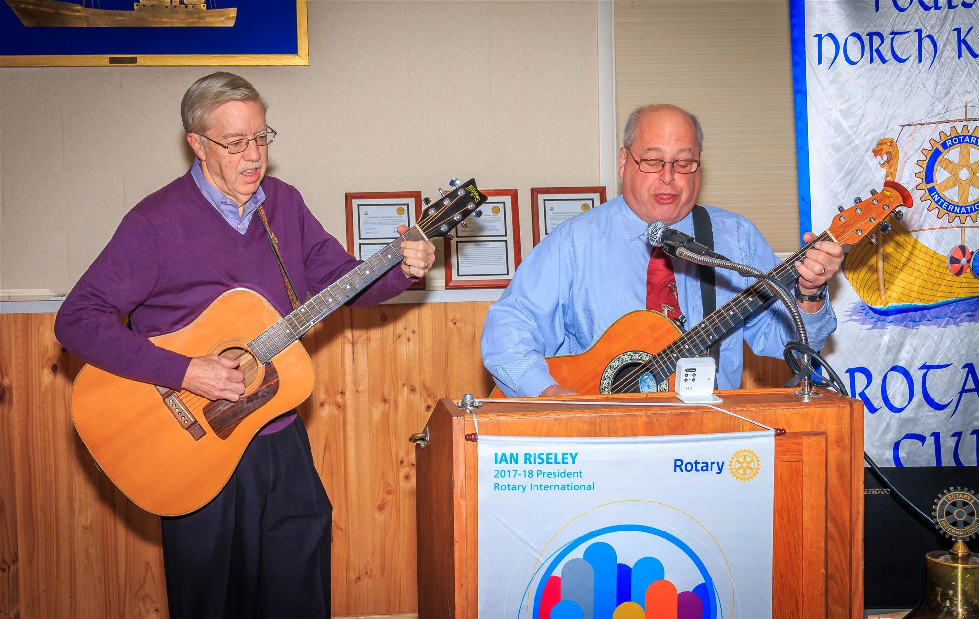 Singing for their supper - Bremerton Rotary