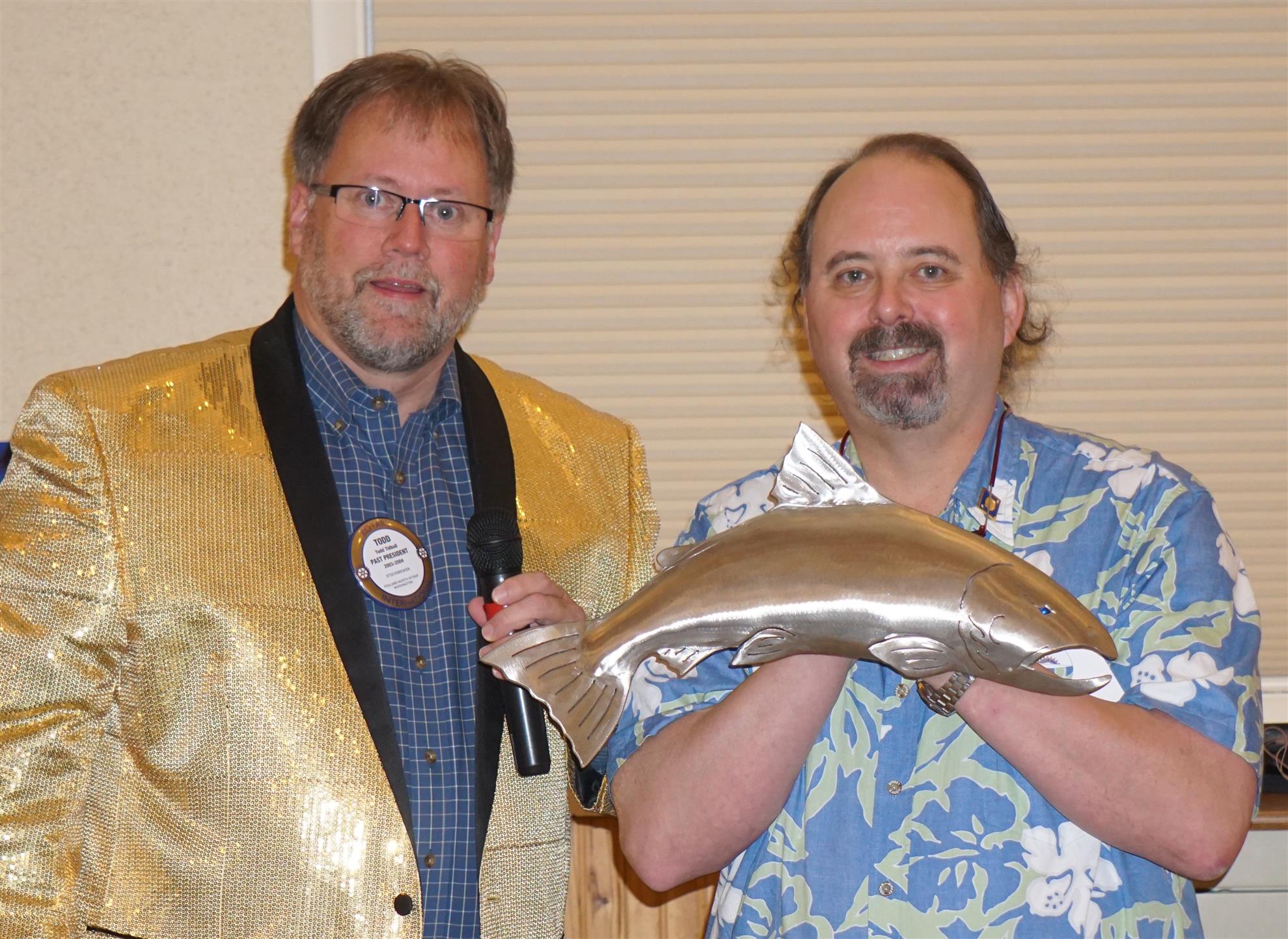 Mark Olson from the Sebastopol Sunrise Rotary Club