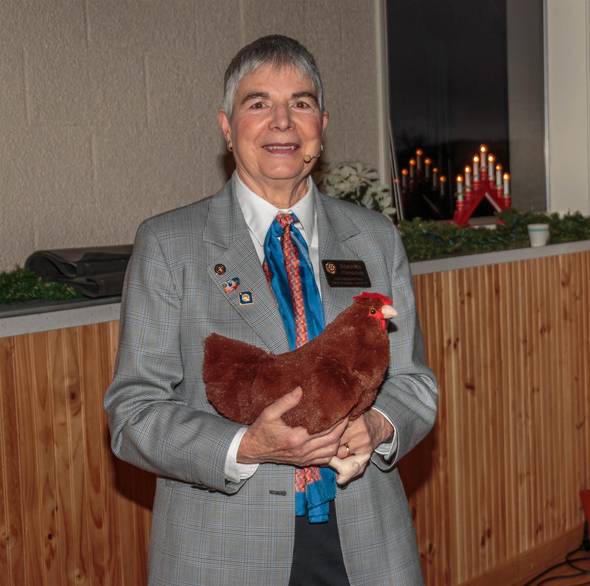 District Governor Joanne Croghan
