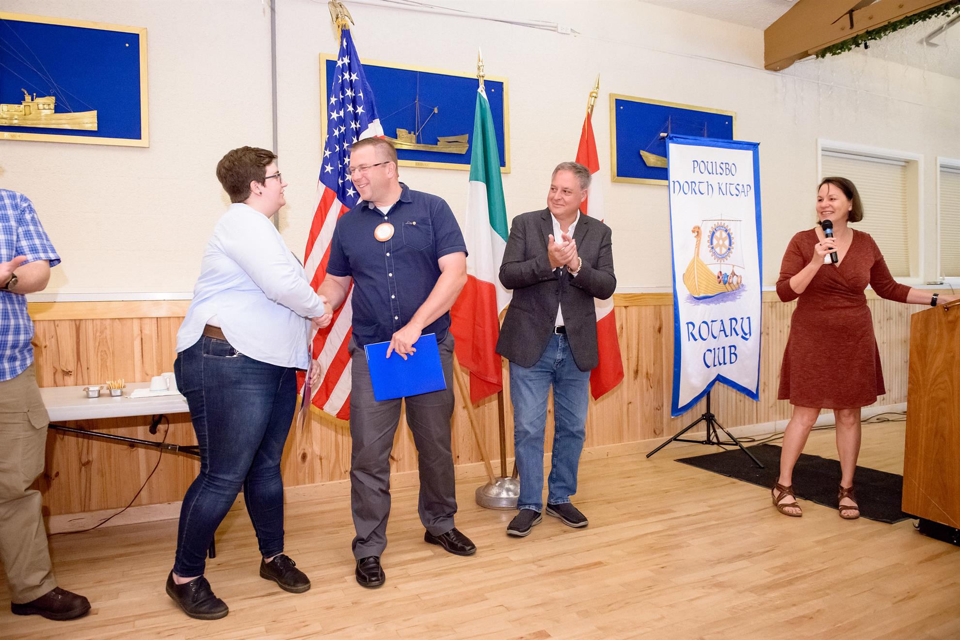 New Poulsbo Rotary New Members: Devyn Newcombe and Jim Gillard