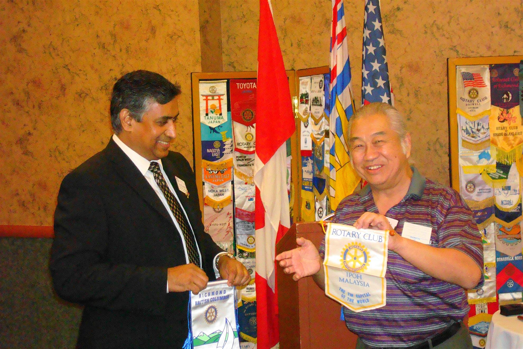 Flags, Visiting Rotarian Flag Exchange