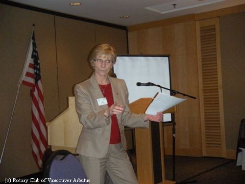 Speaker, Jackie Read | Rotary Club of Vancouver Arbutus