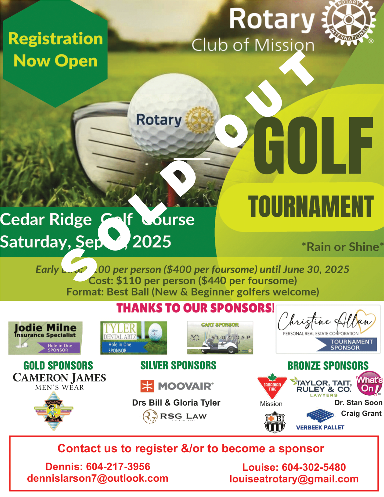 2025 4th Annual Golf Tournament