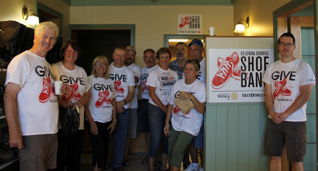 Kelowna Sunrise Shoe Bank Officially Open Rotary Club of Kelowna Sunrise