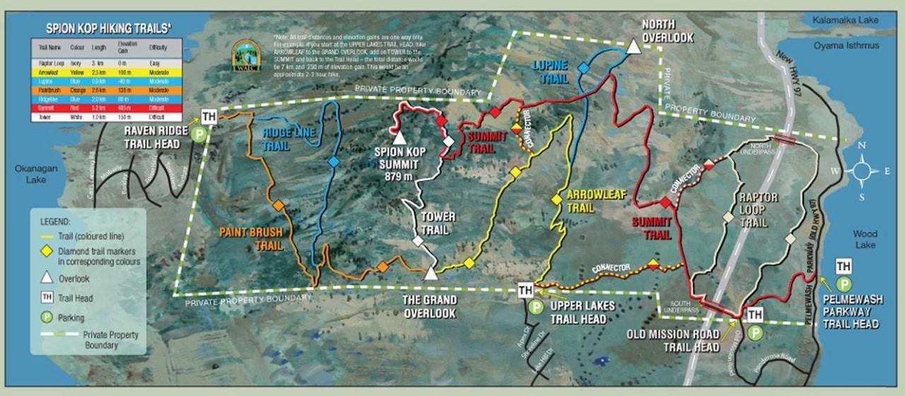 Lake Country Trail Map Local Volunteers Turn Kop Into A Hiking Gem | Rotary Club Of Lake Country  (Winfield)