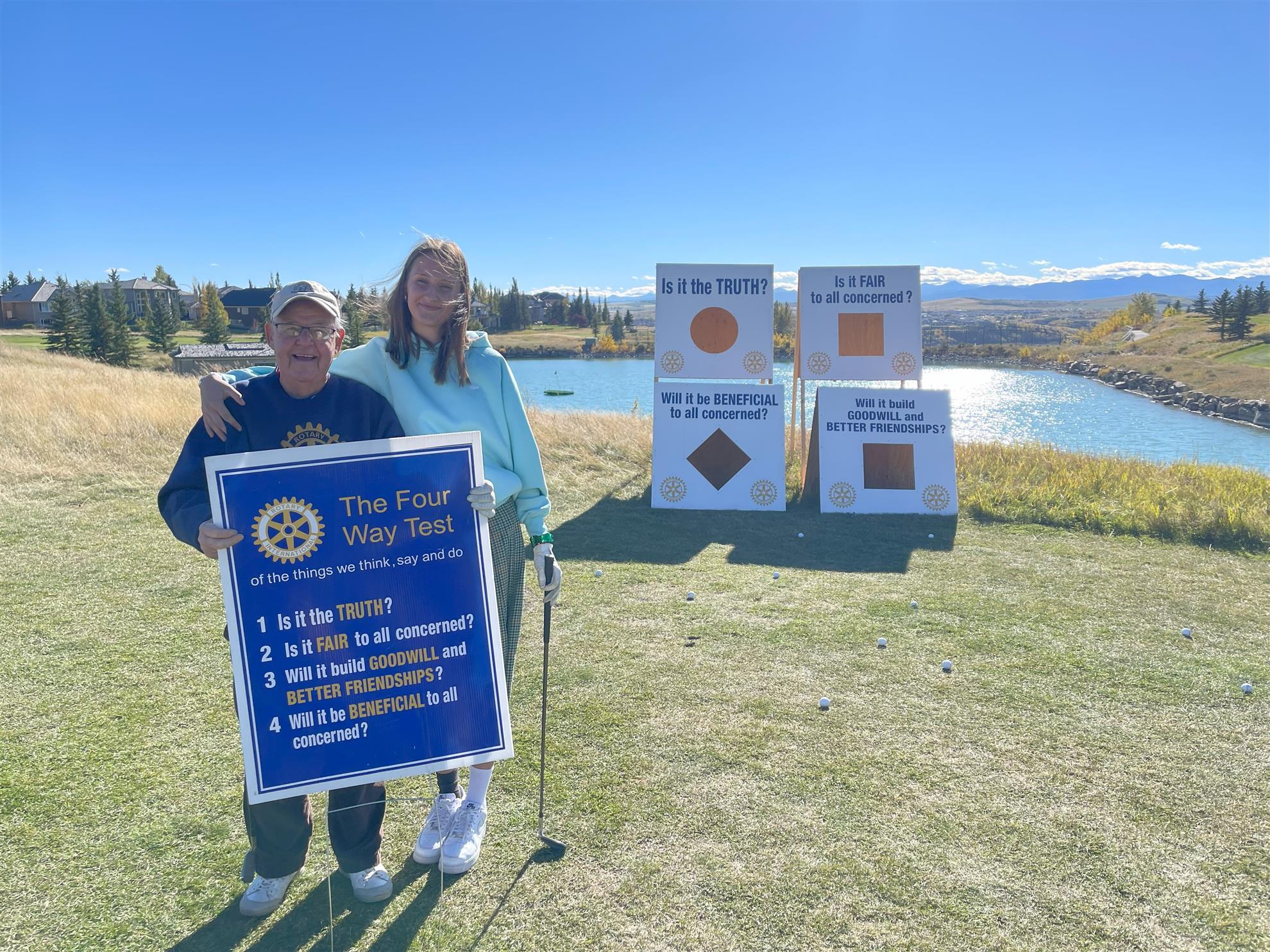 Earl Boone with Rotary International Exchange Student -Ria at the 2024 MTA