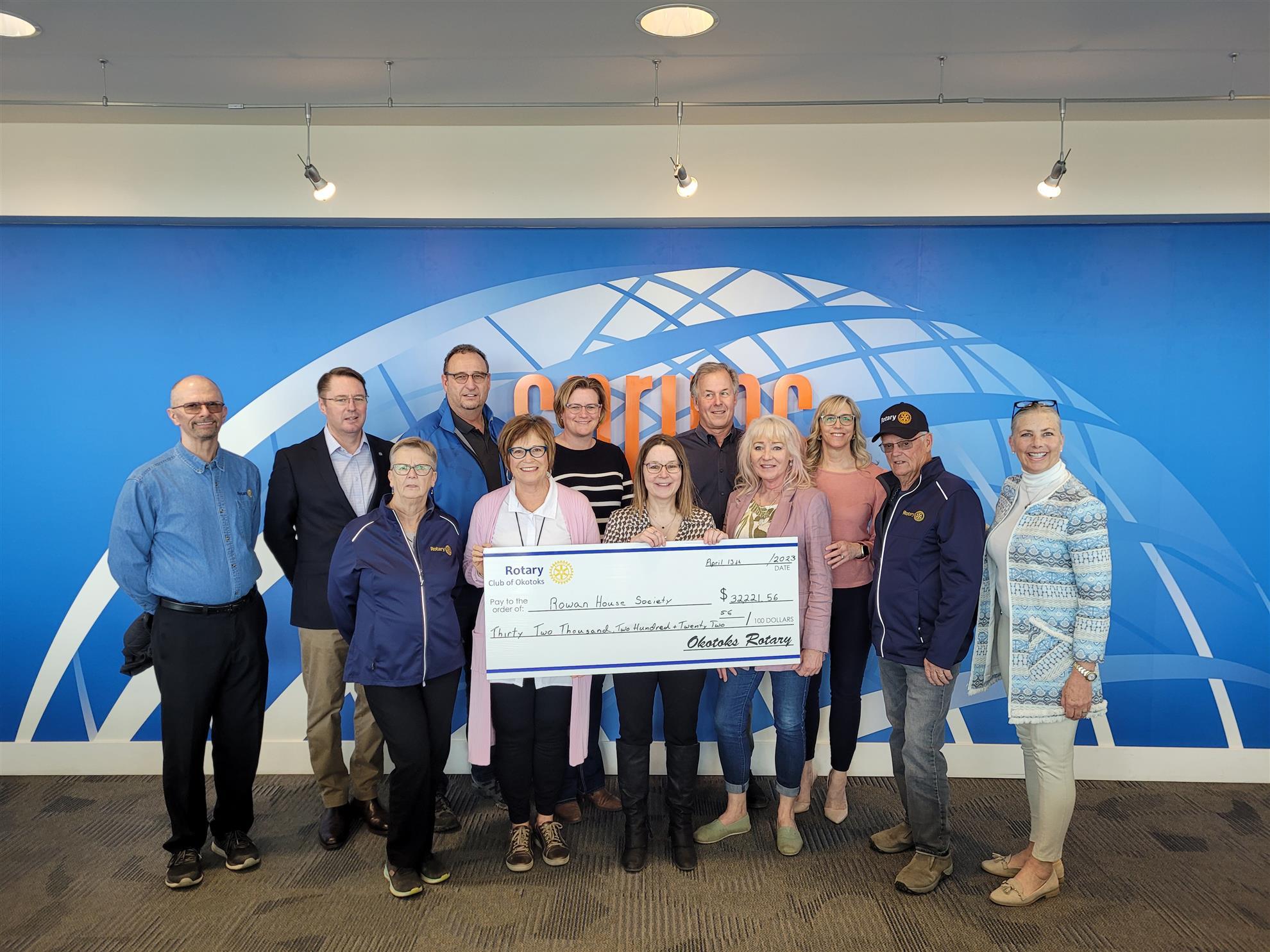 Sprung and Okotoks Rotary Support Rowan House