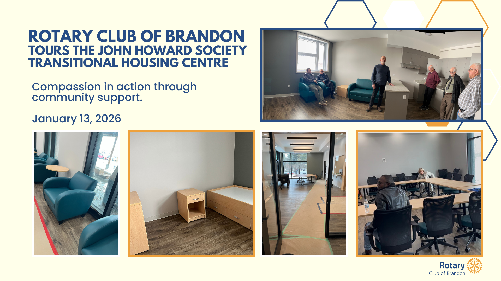 Rotary Club of Brandon Visits The John Howard Society Transitional Housing Centre