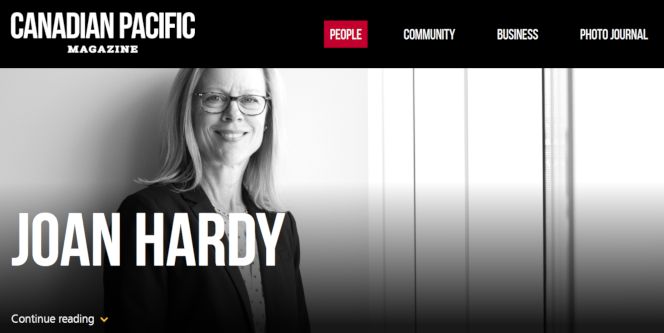 Bio: Joan Hardy Source: CPR Website