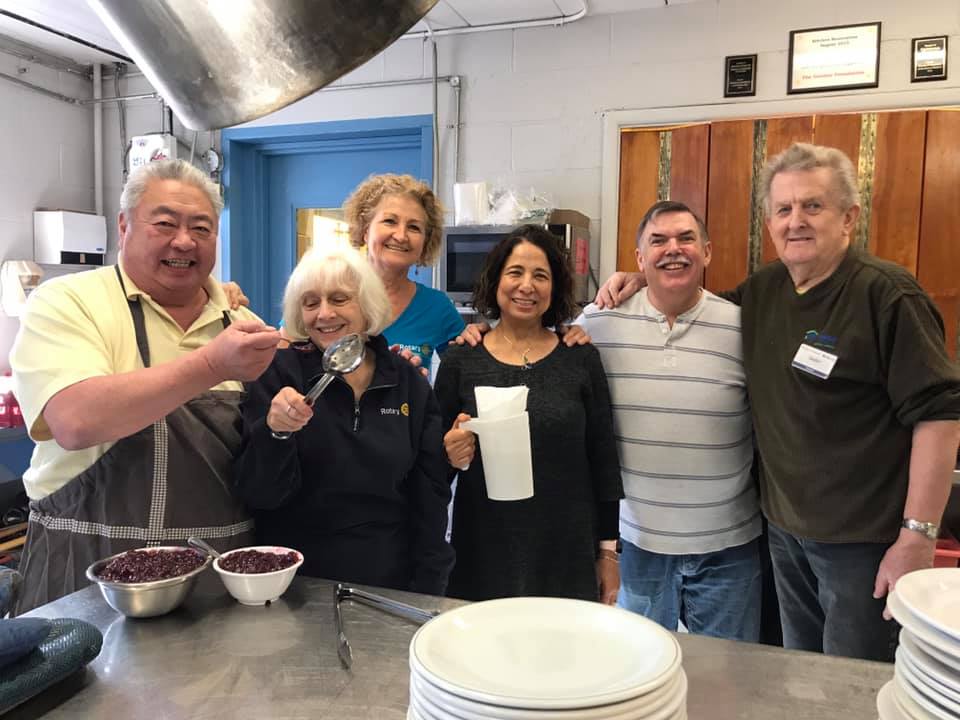 Serving lunch at the INN