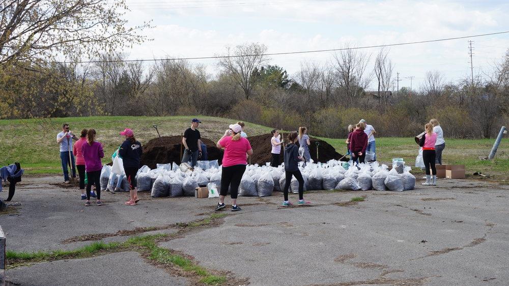 Bagging compost