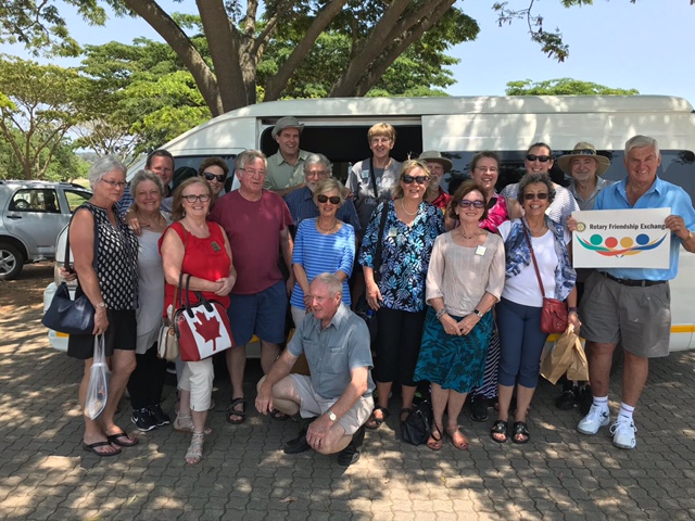 Canadian Rotarians en route in South Africa