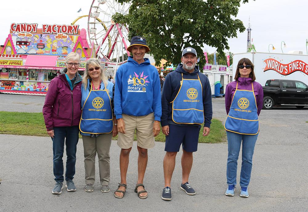 70 Rotarians and friends work ticket booths at this year's Kingston