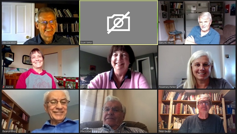 Screen capture of June 3 Zoom meeting for Rotary Club of Ottawa South.