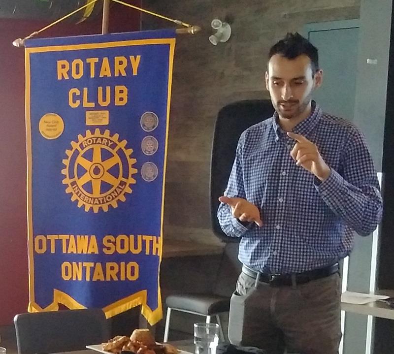 Ivan Vukosavljevic speaks to the Rotary Club of Ottawa South_1