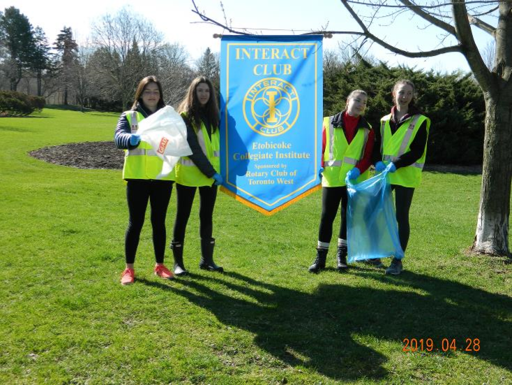 Etobicoke Rotary And The Interact Clubs Clean Up James Garden