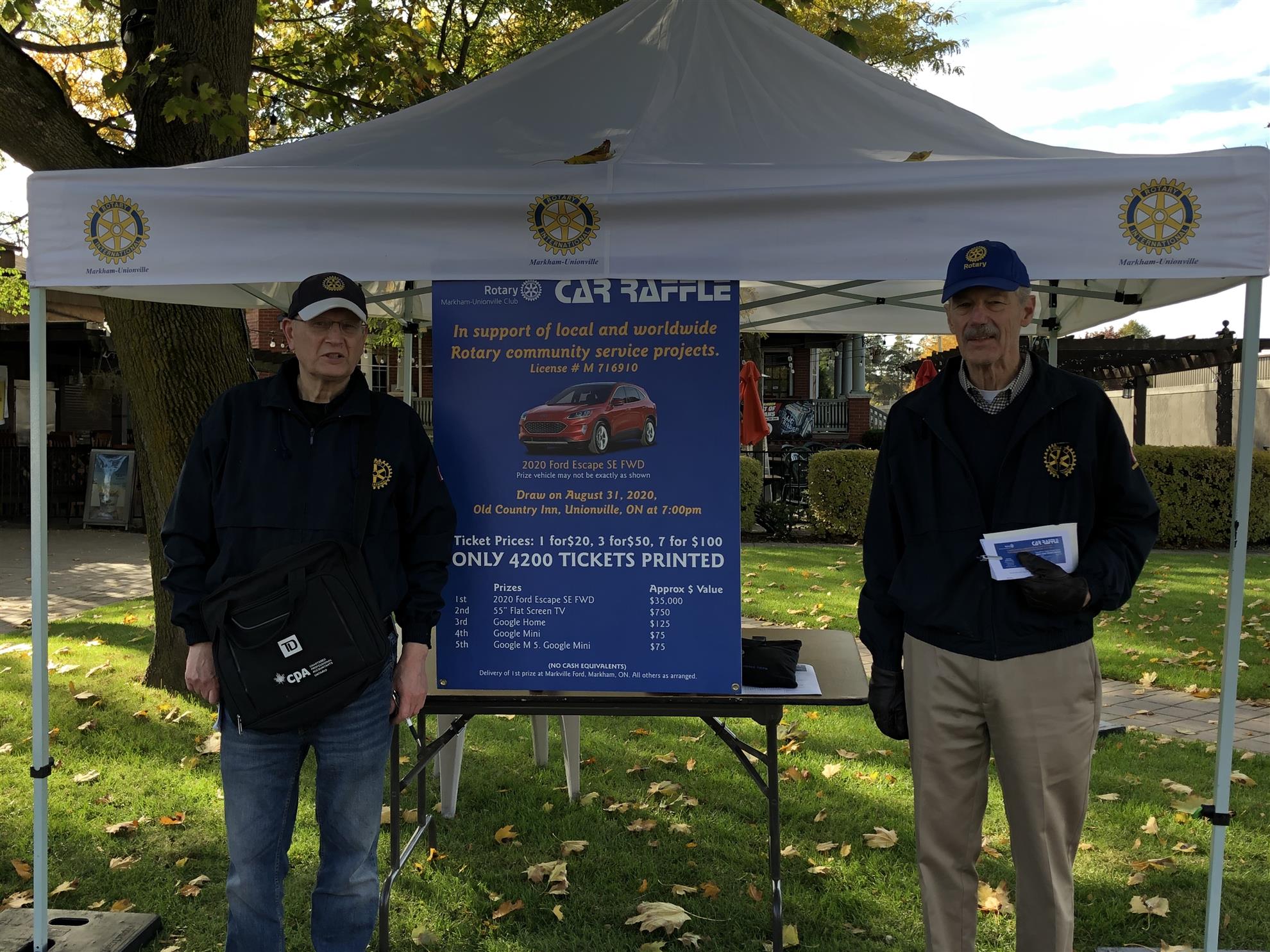 Car Raffle Rotary Club of MarkhamUnionville