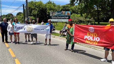 Two Great Rotary Clubs in The Oshawa Fiesta Week Parade 