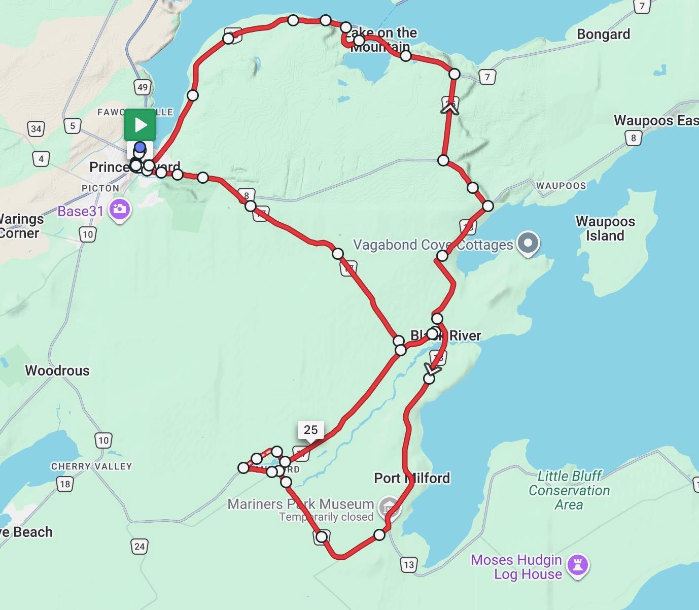 Lilac Ride 50 KM Route