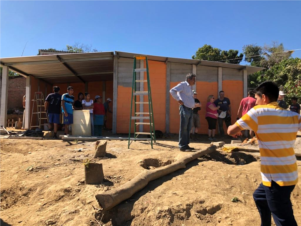 Finishing the outer walls with waterproof paint