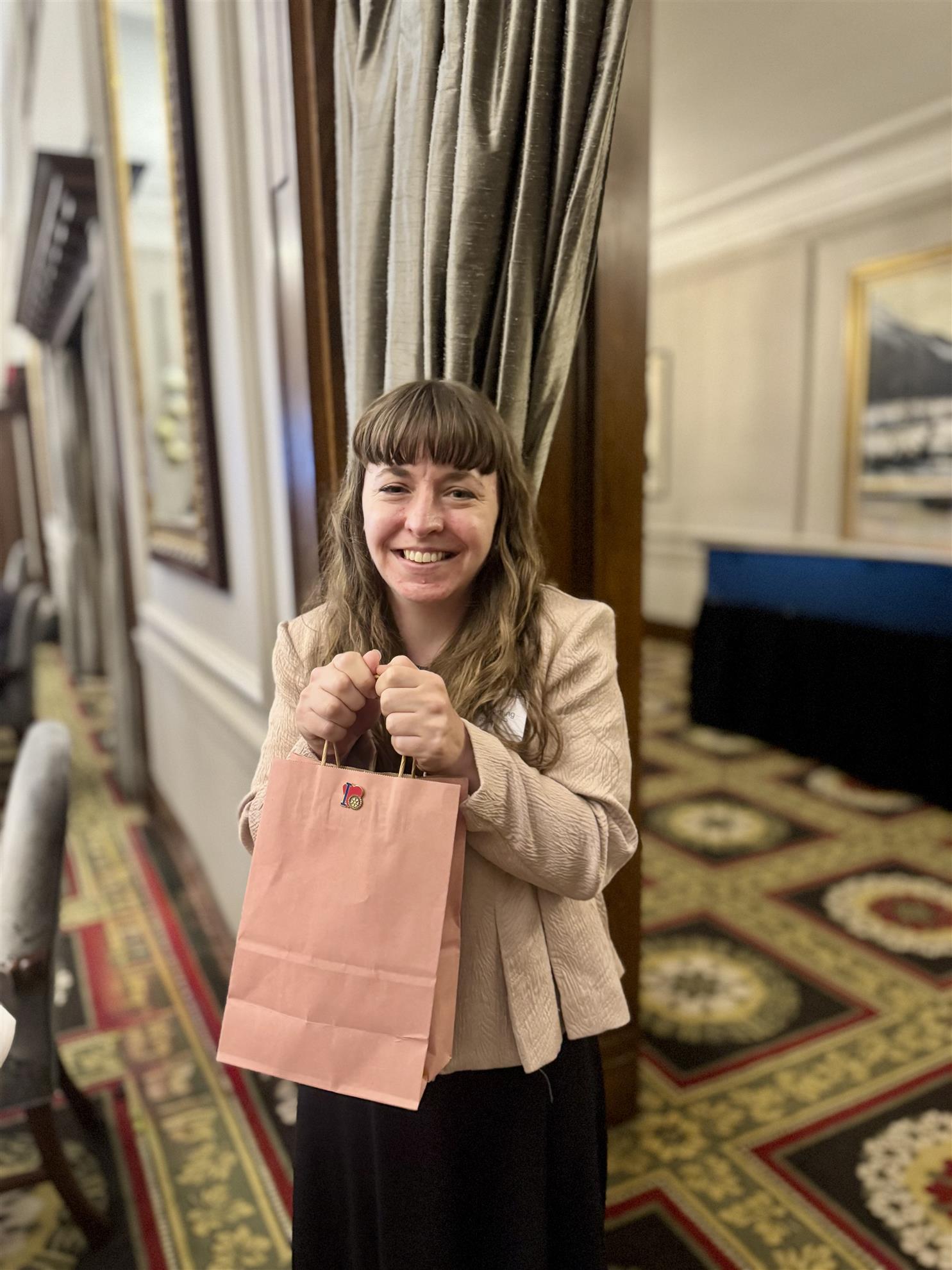 Kelsey Horning, the first awarded I Love Rotary Champion