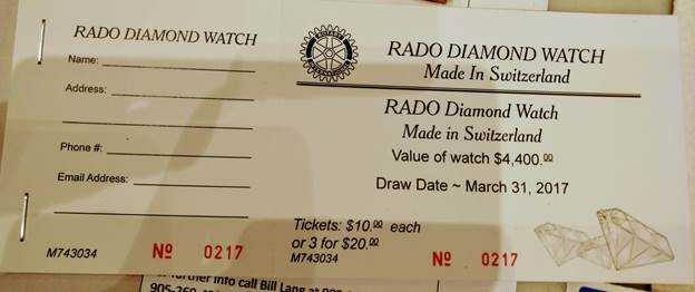 Rado deals watch bill