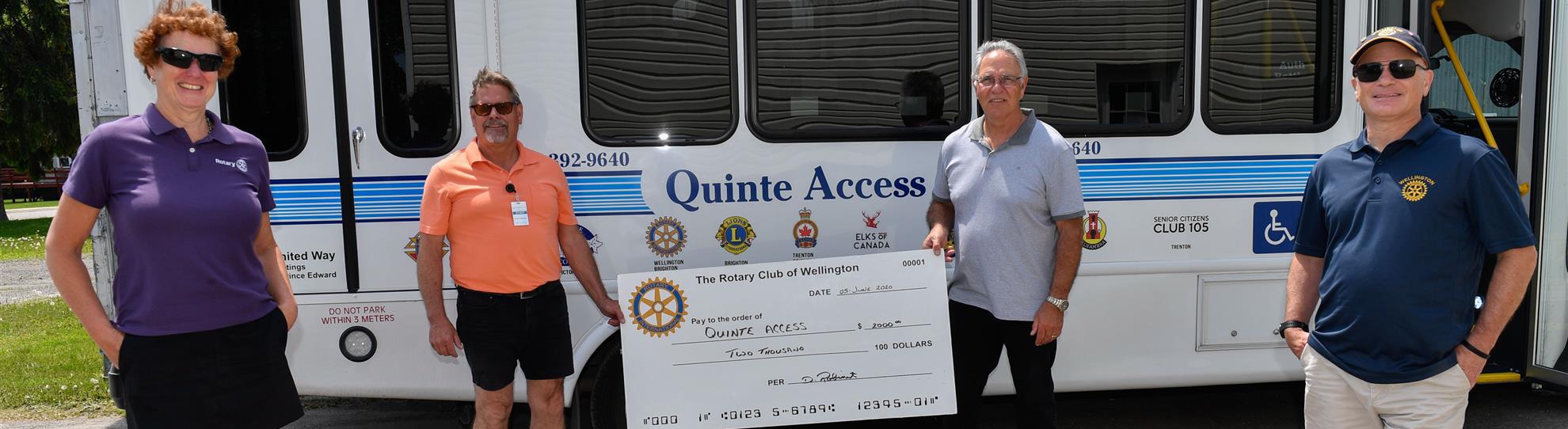 Quinte Access Donation