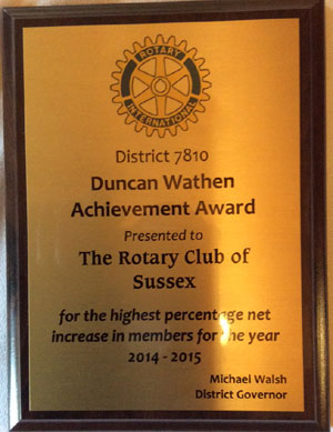 Duncan Wathen Achievement Award