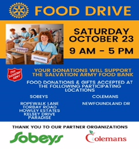 38th Annual Rotary Food Drive - October 23, 2021 | Rotary Club of St ...