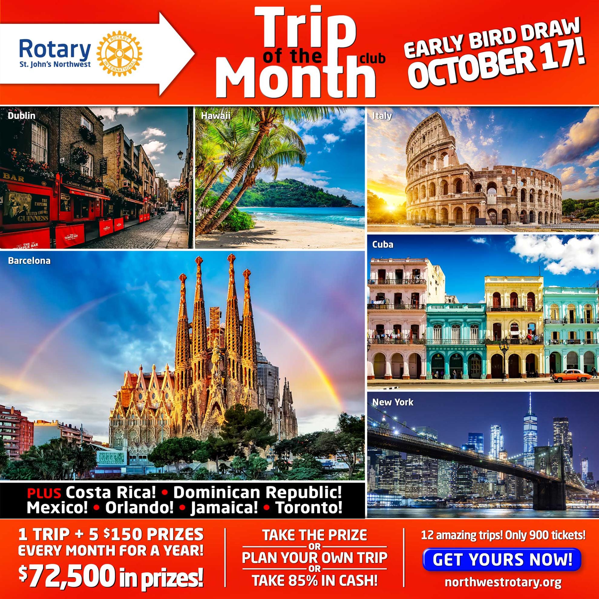 Trip of the Month Club 2023-24