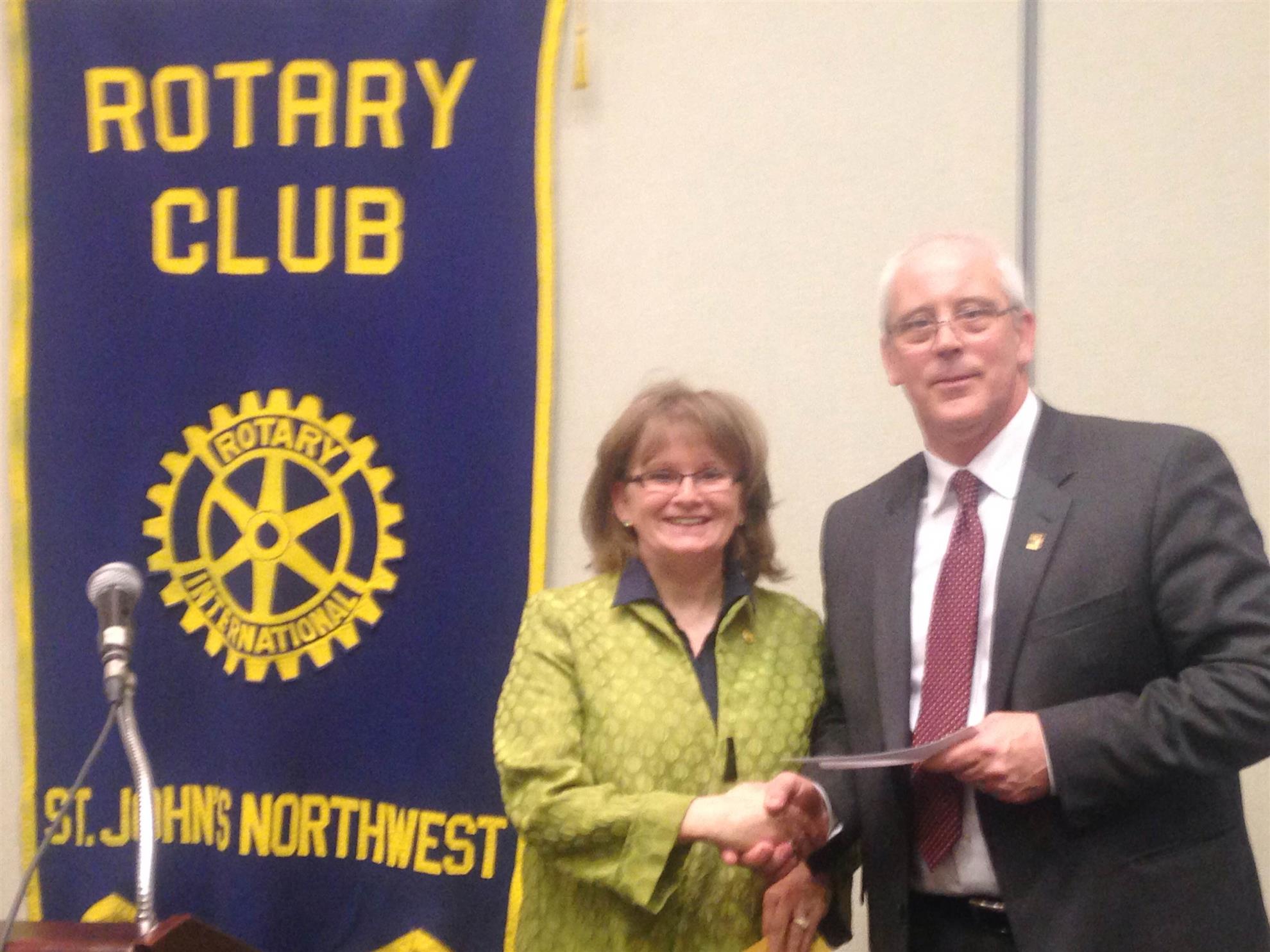 Donation to Easter Seals Rotary Club of St. Johns Northwest