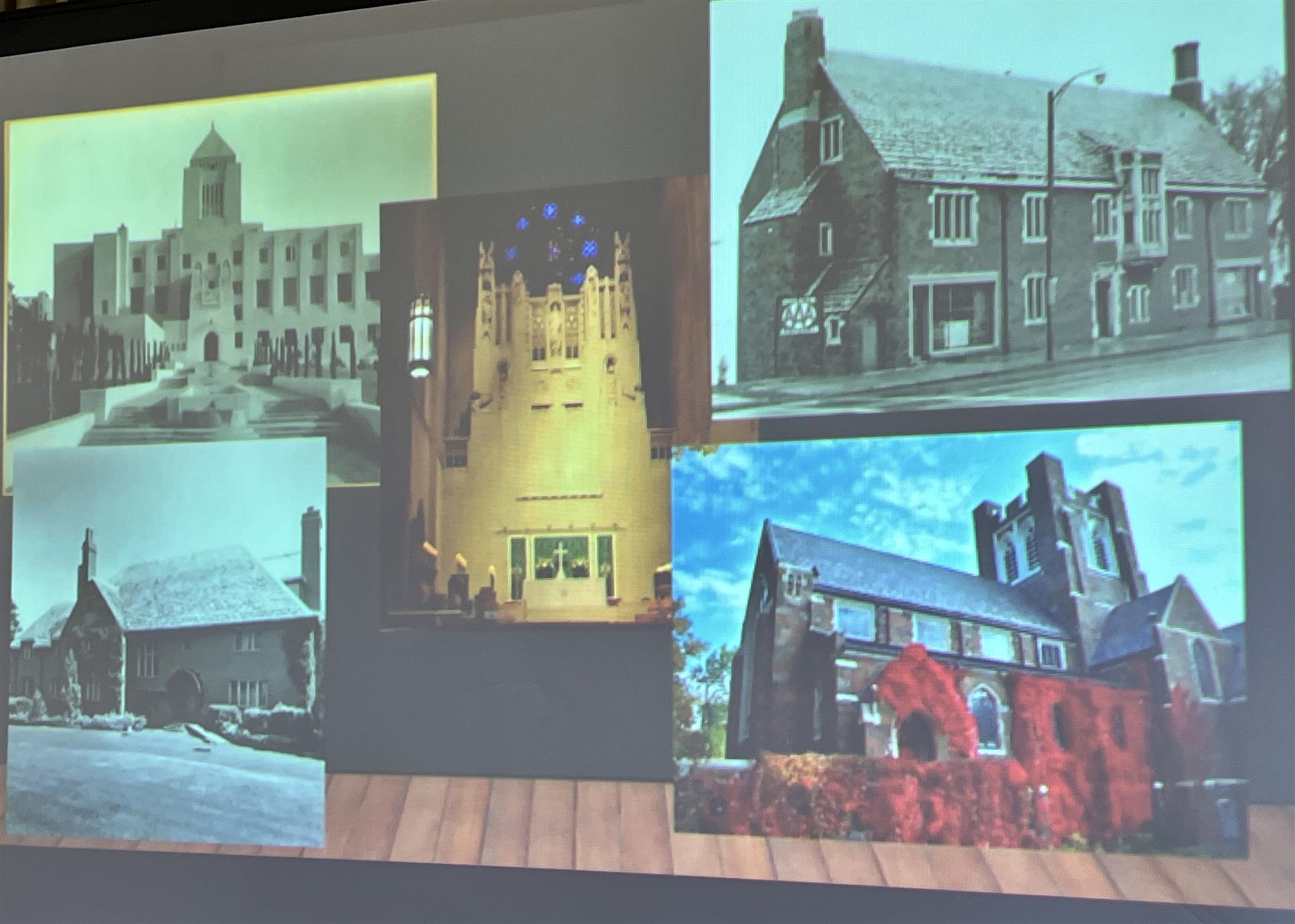 A group of pictures of buildingsAI-generated content may be incorrect.