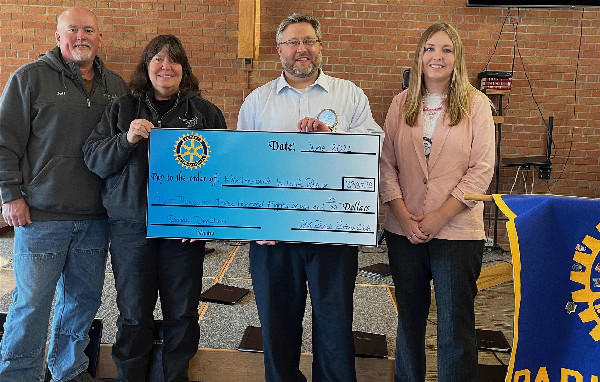 Northwoods Wildlife Rescue Rotary Club Of Park Rapids