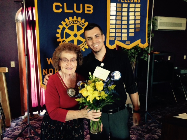 Outgoing President Norma Nosek with Incoming President Jordan Ottoson