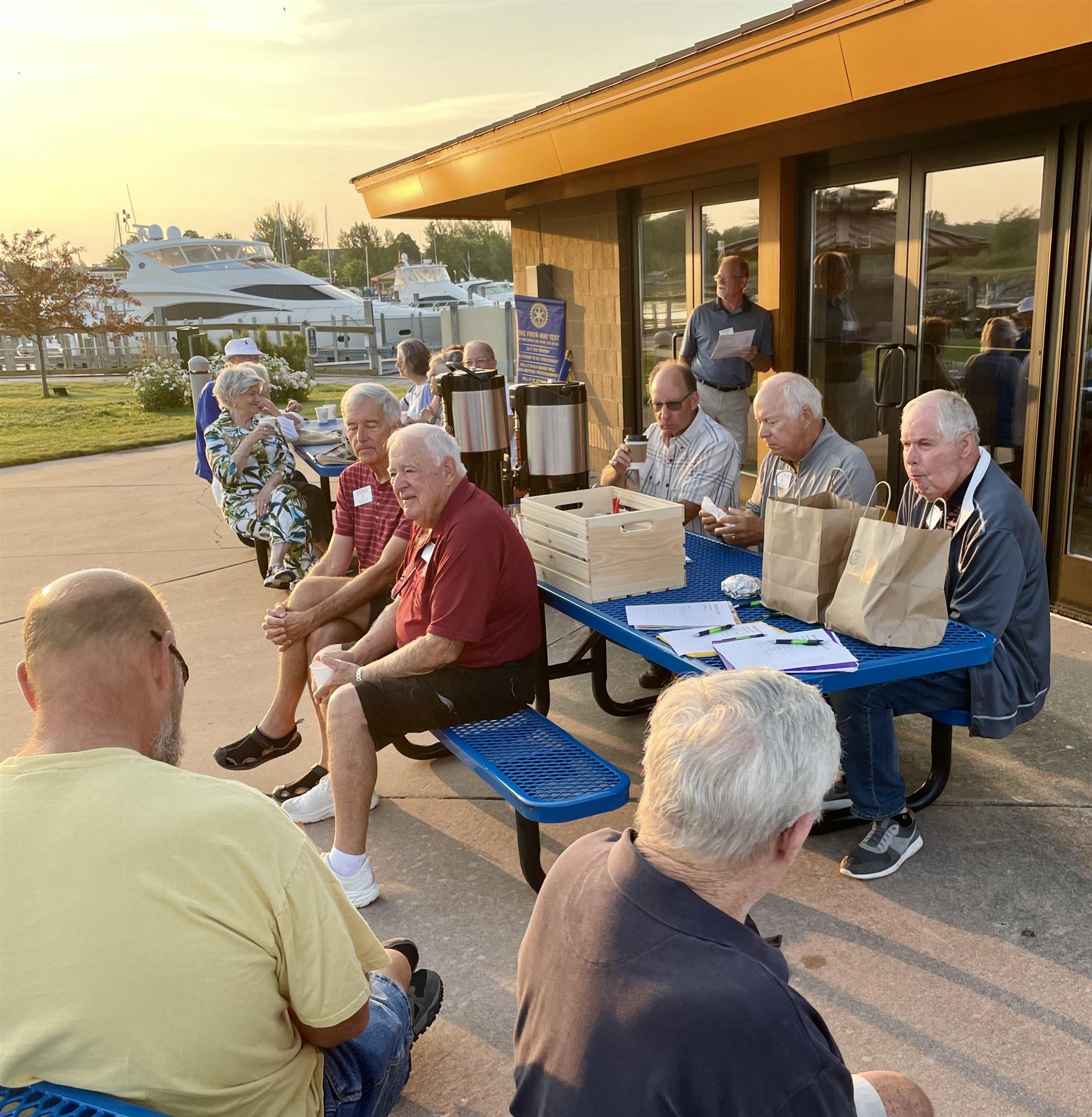 Rotary meets "al fresco" Rotary Club of Elk Rapids