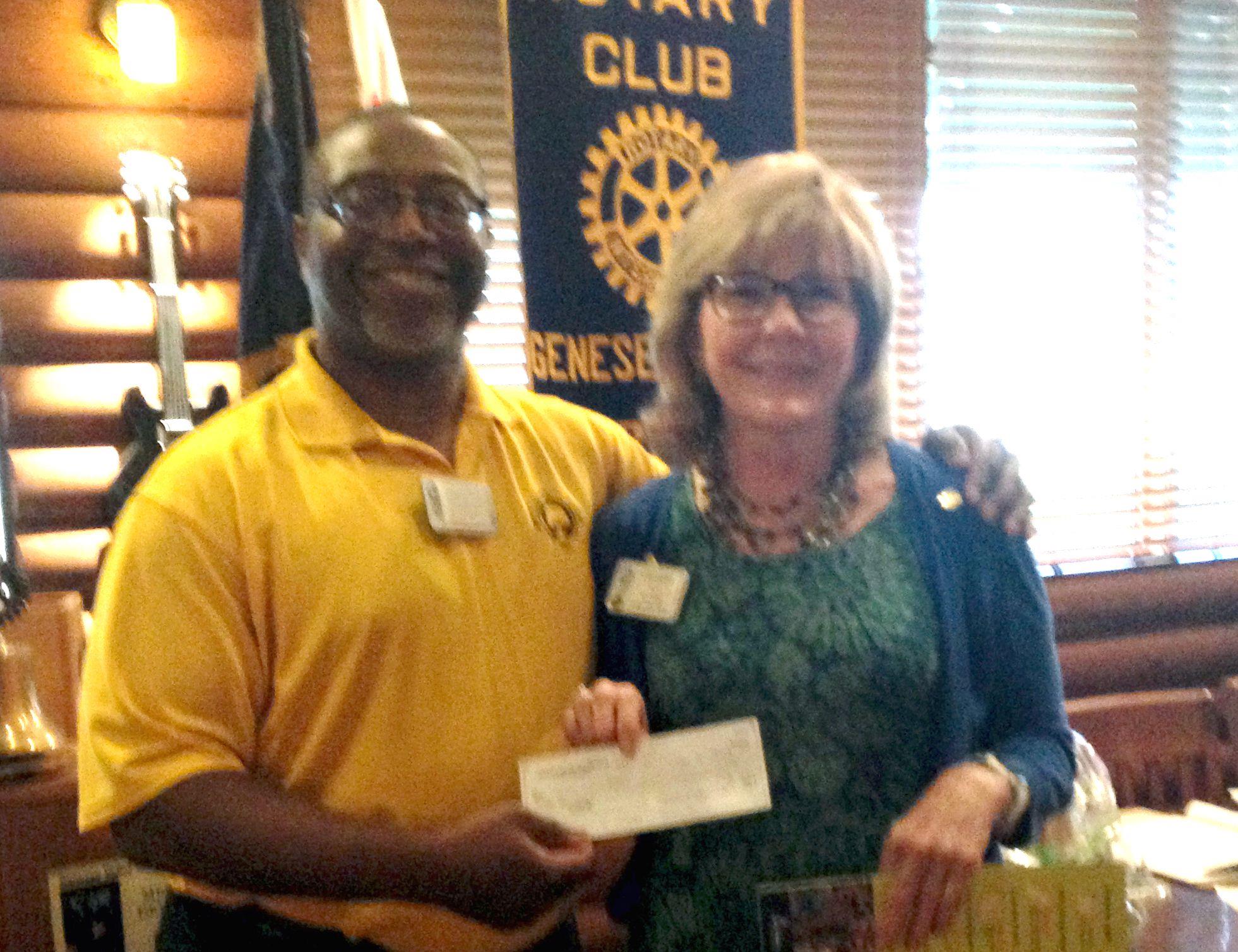 Donation to The Crim Foundation Genesee Valley Rotary Club
