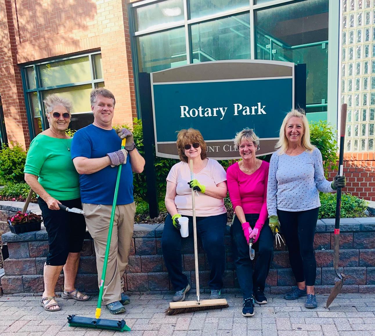 Cleaning up Rotary Park