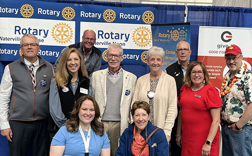 Rotary members at the B2B