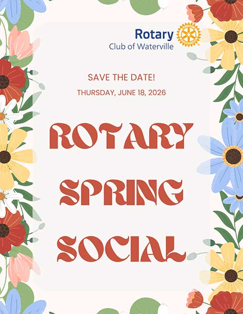 Rotary Spring Social Save the Date flyer