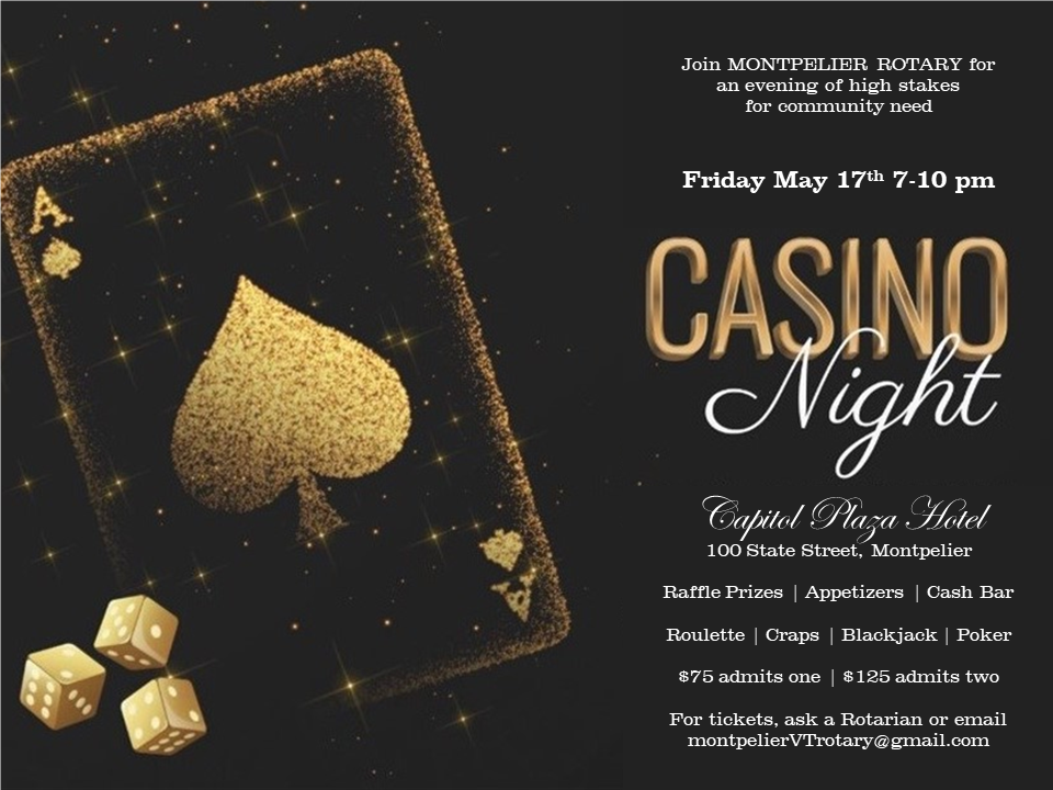 Charity Casino Night | Rotary Club of Montpelier