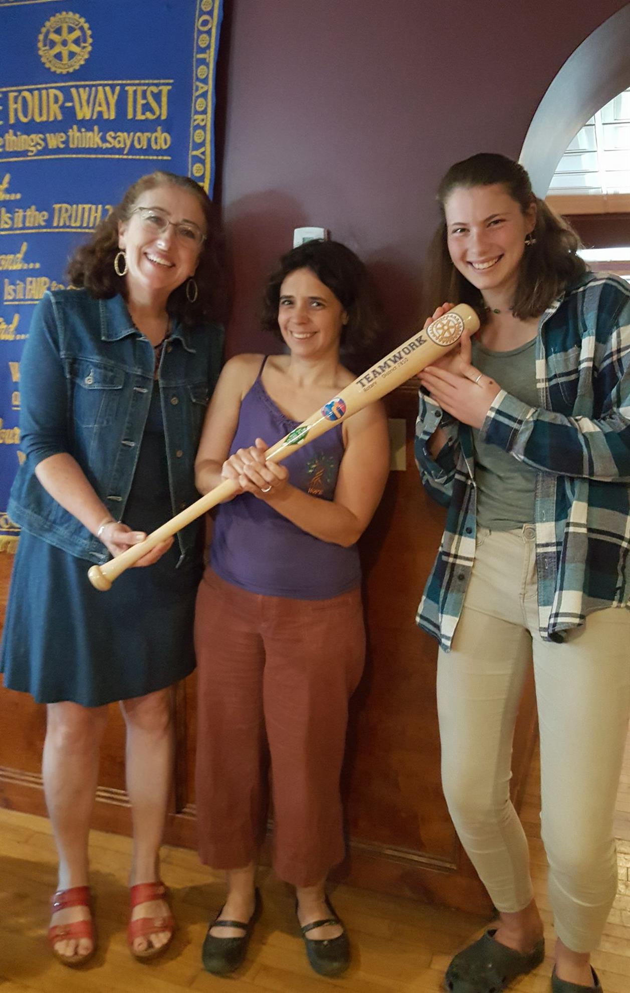 The Planting Hope team with our Teamwork baseball bat