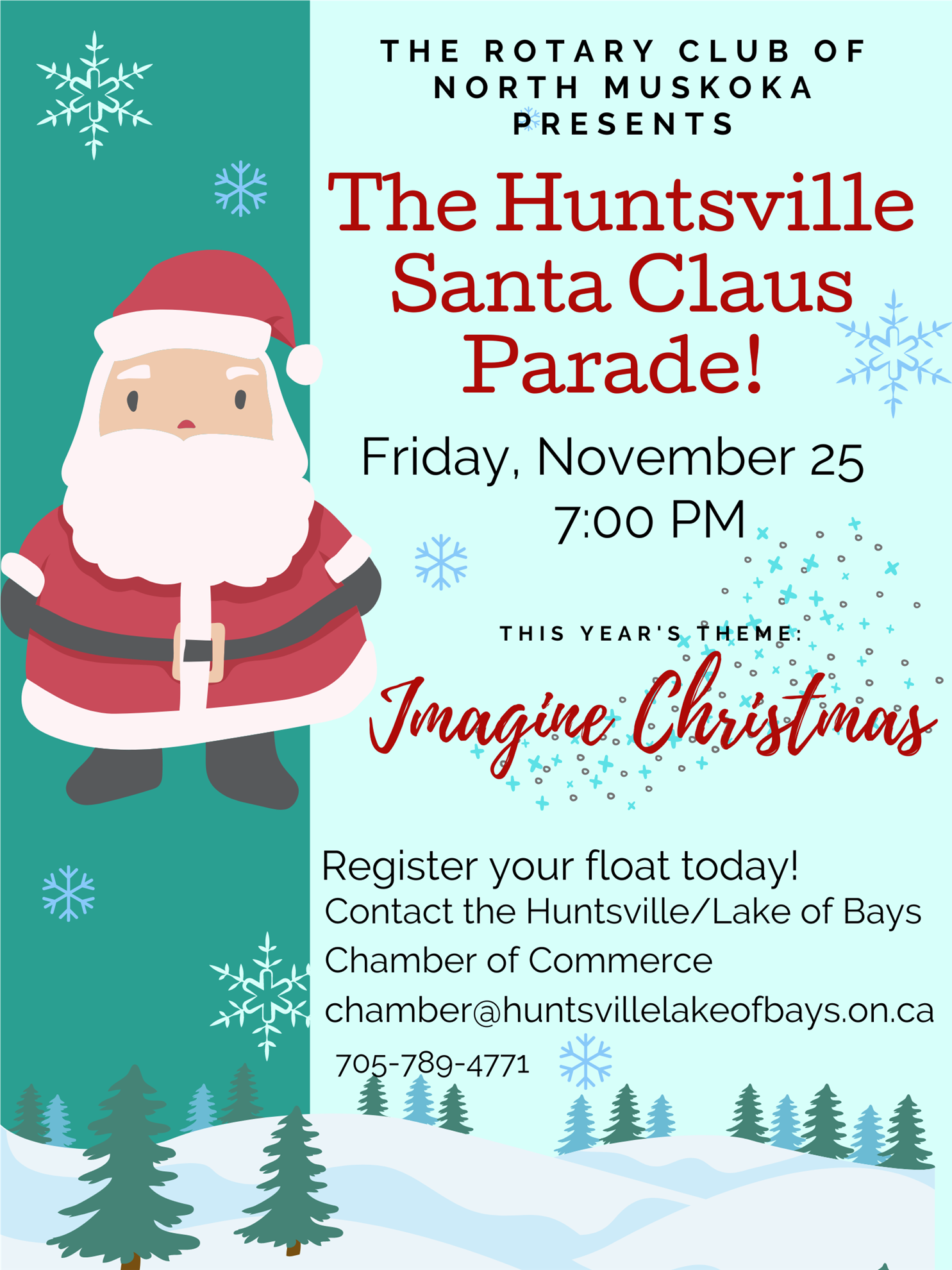 2022 Huntsville Santa Claus Parade Poster