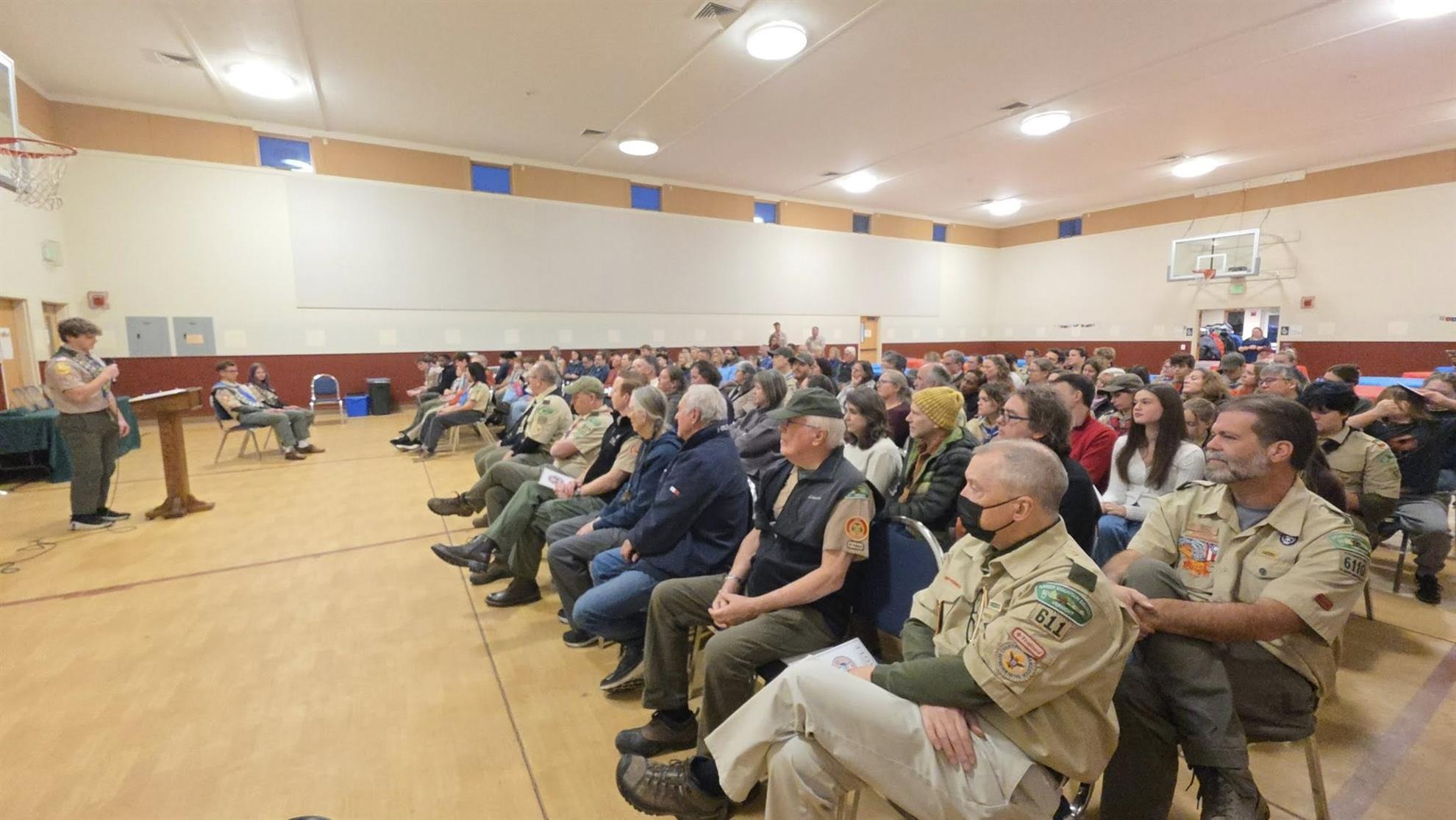 Niko Chernyshov Eagle Court of Honor was exceptionally well attended in December