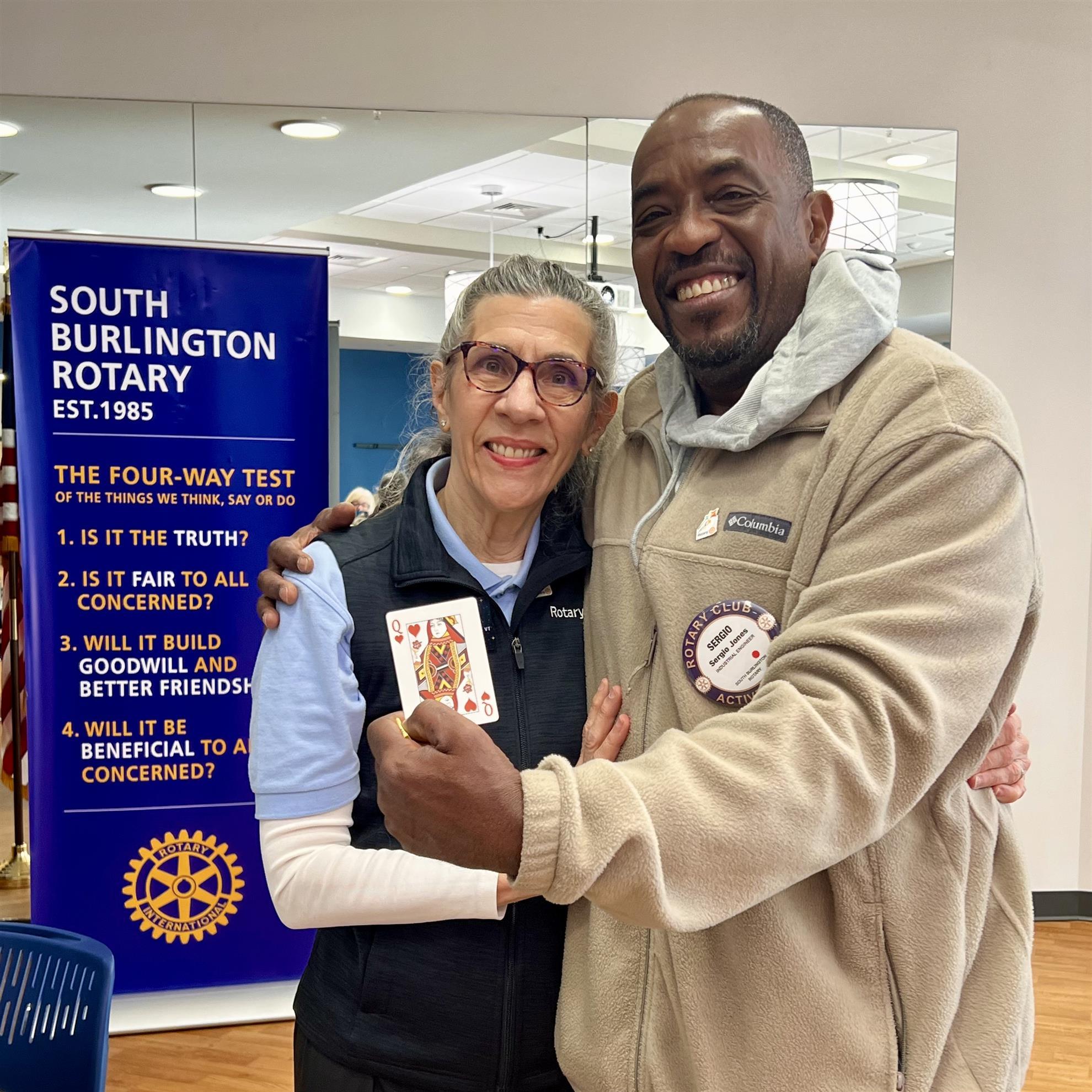 Sergio Jones wins raffle