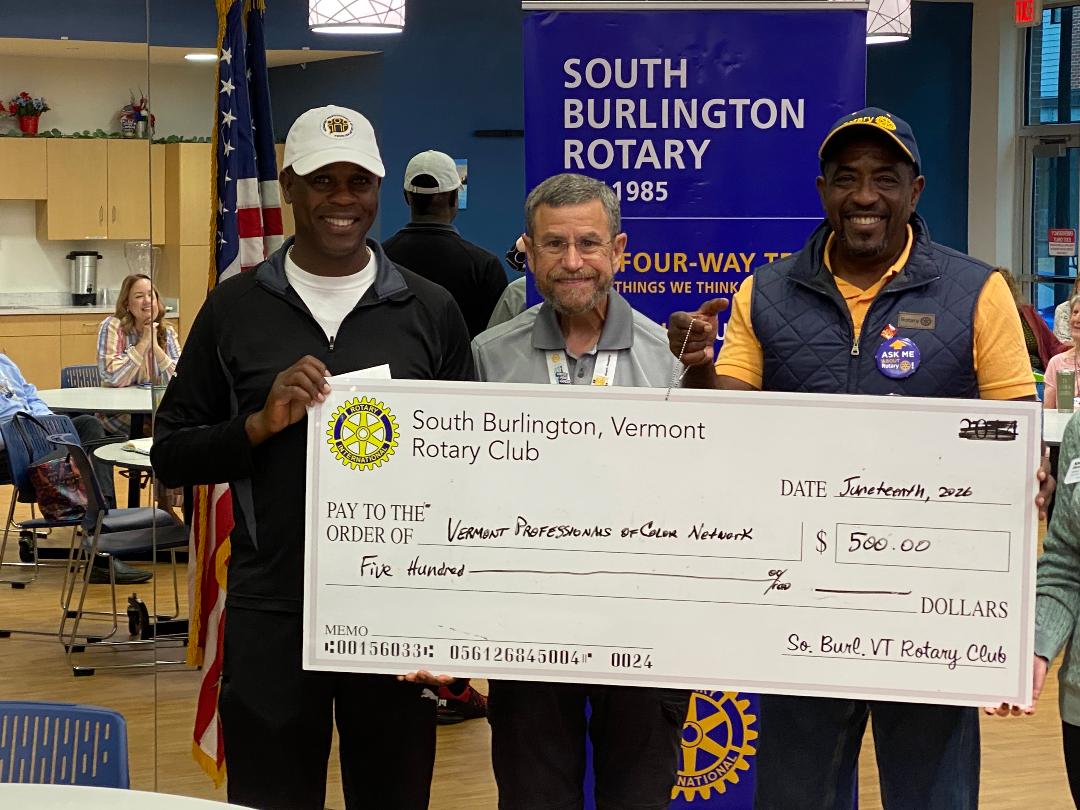Vermont Professionals of Color Check presentation in June