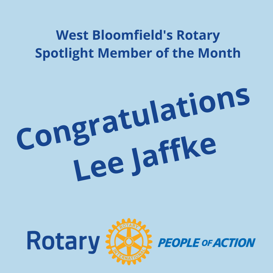 Congratulations Lee Jaffke