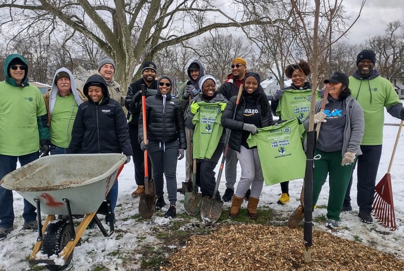Amazon Delivers! (at Baldwin Park!) Rotary Club of Pontiac
