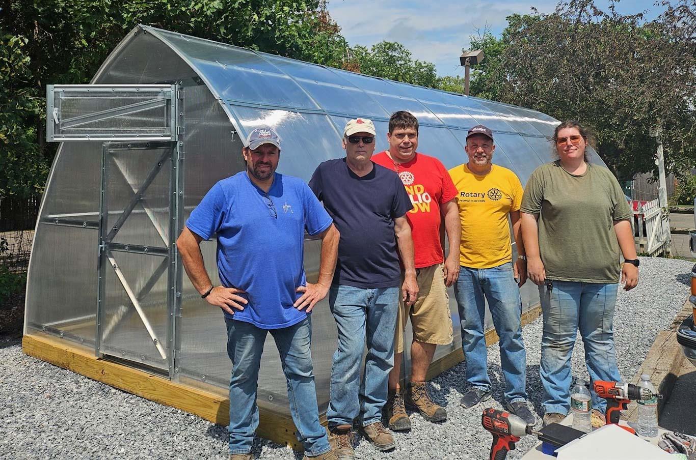 Building a greenhouse for Charter House June 2025
