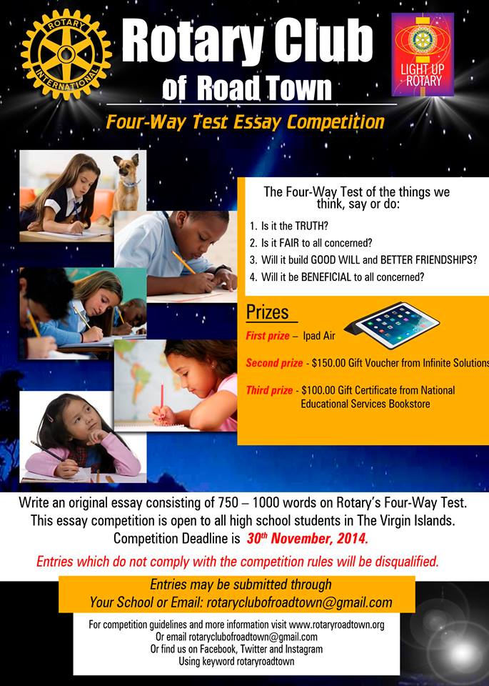 4 Way Test Essay | Rotary Club of Road Town