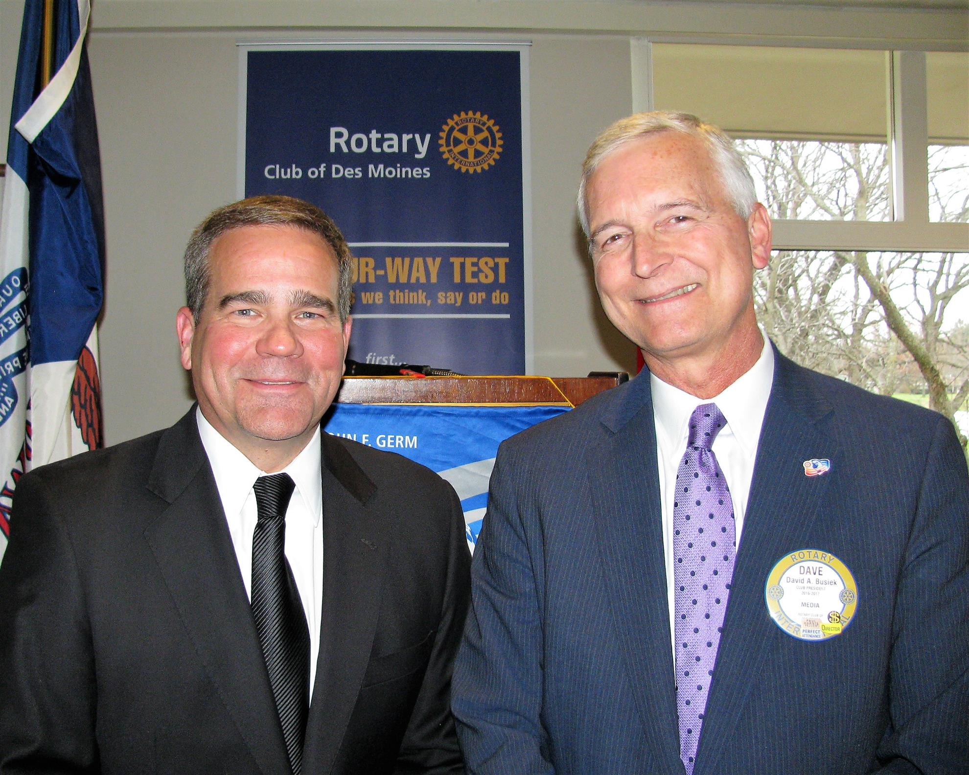 Dan Houston, CEO, Principal | Rotary Club of Des Moines